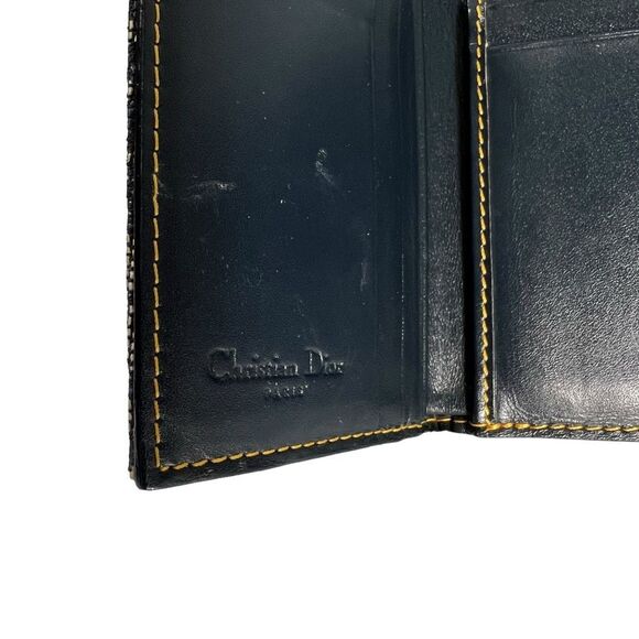 DIOR Authentic and Rare Saddle Diorissimo Christian Dior Compact Wallet Canvas L - Picture 6 of 11